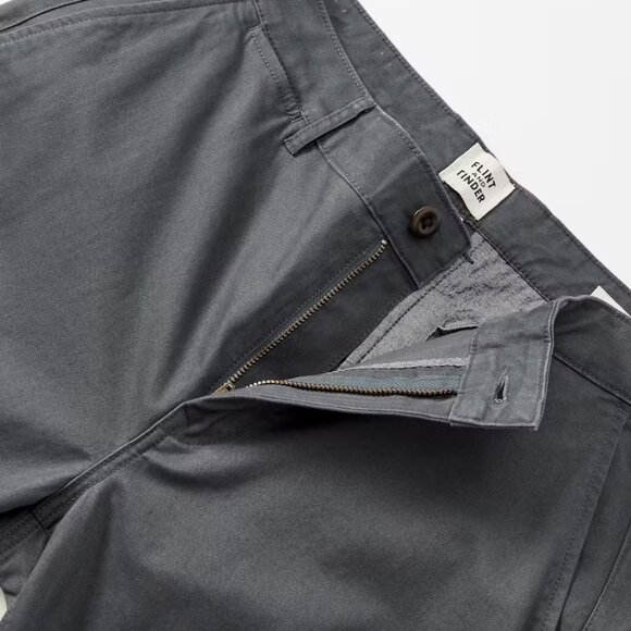 Flint and Tinder - 365 Chino Pant - HB Slim - Charcoal - 34" x 30" - Picture 4 of 6
